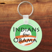 Indiër voor Obama Sleutelhanger (Voorkant)