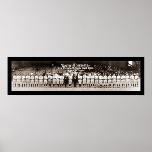 Indiërs Baseball Foto 1921 Poster (Voorkant)