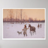 Indiërs in de sneeuw (0565A)