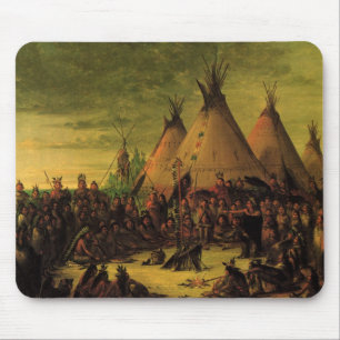  Indiërs, Raad van de Sioux-oorlog door Catlin Muismat