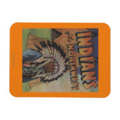 Indiërs van het noordwesten - Indische chef & thee Magneet (Horizontaal)