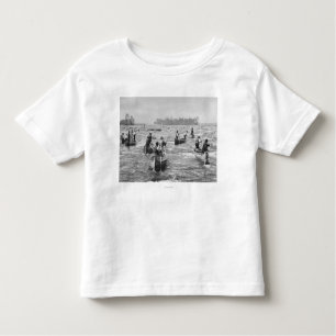 Indiërs Visten op de foto van het Soo-kanaal Kinder Shirts