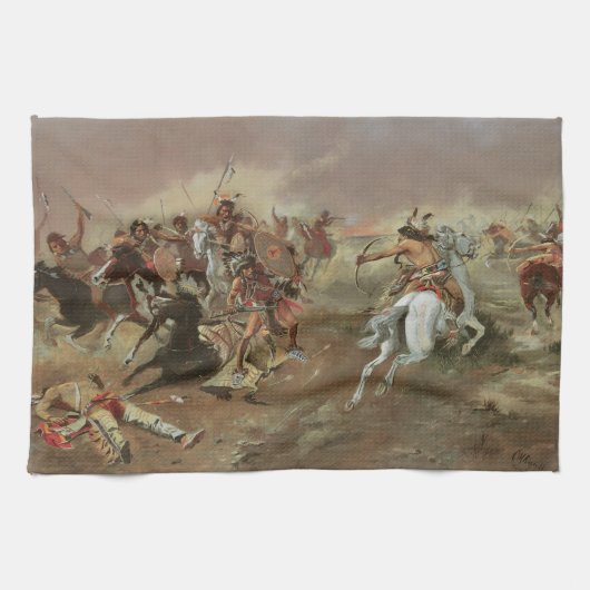 Indiërs, voor overheersing door CM Russell Theedoek (Horizontaal)