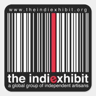 indiExhibit Logo Vierkante Sticker