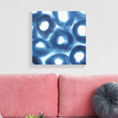 Indigio Waterverf printcirkels Canvas Afdruk (Insitu (Woonkamer))