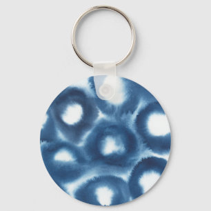 Indigio Waterverf printcirkels Sleutelhanger