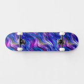 Indigo Alcohol Ink Skateboard (Horizontaal)
