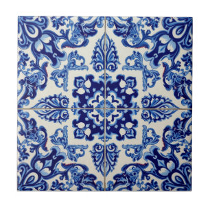 Indigo Azulejo Blauwe Portugese Lissabon Talavera Tegeltje