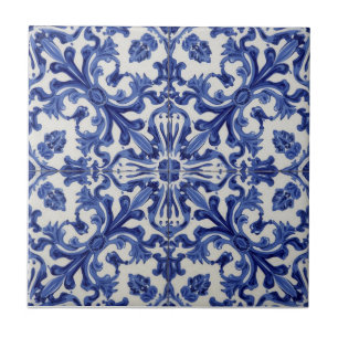 Indigo Azulejo Blauwe Portugese Lissabon Talavera Tegeltje
