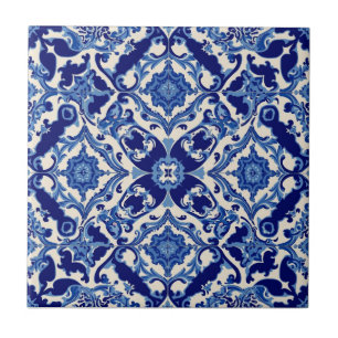 Indigo Azulejo Blauwe Portugese Lissabon Talavera Tegeltje
