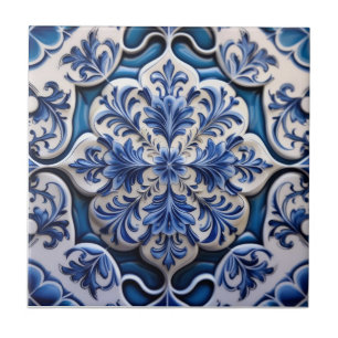 Indigo Azulejo Blauwe Portugese Lissabon Talavera  Tegeltje