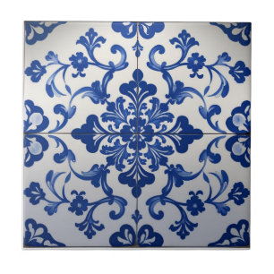 Indigo Azulejo Blauwe Portugese Lissabon Talavera Tegeltje