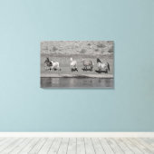 Indigo Band Canvas Afdruk (Insitu (Houten vloer))