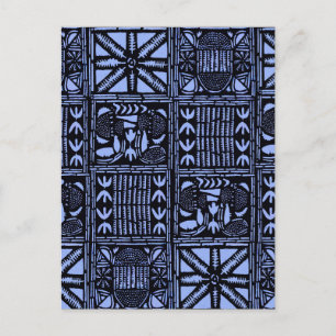 Indigo Batik Quilt - Blauw Briefkaart