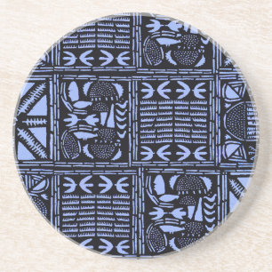 Indigo Batik Quilt - Blauw Zandsteen Onderzetter