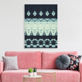 Indigo Beauty Shibori Canvas Print (Insitu (Woonkamer))