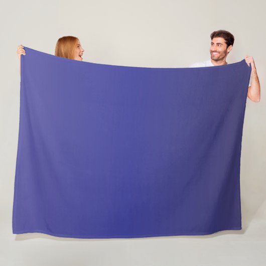 Indigo Blau Gradiënt Fleece Deken (In situ)