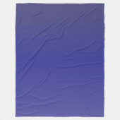 Indigo Blau Gradiënt Fleece Deken (Voorkant)