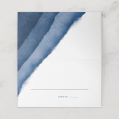 Indigo Blauwe Waterverf Trouwescorte / (Buitenkant ongevouwen)