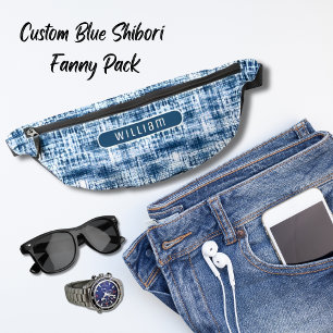Indigo Bleu & Blanc Motif Shibori Tendance Ados