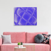 Indigo bloemblaadjes gemorfd omwikkeld canvas (Insitu (Woonkamer))