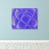 Indigo bloemblaadjes gemorfd omwikkeld canvas (Insitu (Houten vloer))