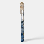 Indigo Blue Abstracte kunst Collage Case-Mate iPhone Case (Achterkant / Links)