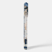 Indigo Blue Abstracte kunst Collage Case-Mate iPhone Case (Achterkant / Rechts)