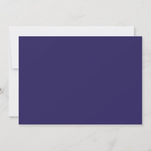 Indigo Blue Classic Border Card Notitiekaartje (Achterkant)