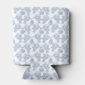 Indigo Blue Ethnic Floral Print Koelbox Blikjeskoeler (Achterkant)