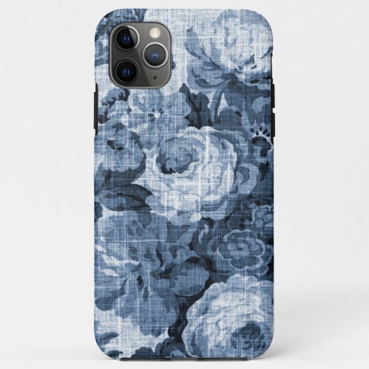 Indigo Blue Floral Toile Case-Mate iPhone Case (Achterkant)