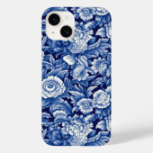Indigo Blue Flowers Case-Mate iPhone Case (Achterkant)