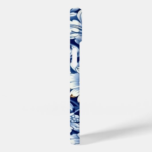 Indigo Blue Flowers Case-Mate iPhone Case (Achterkant / Rechts)