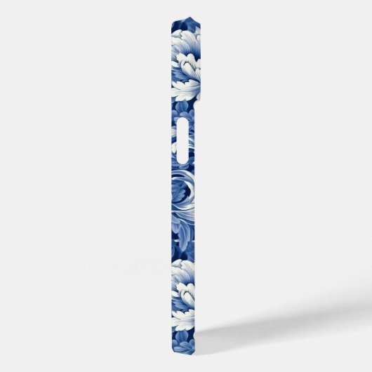 Indigo Blue Flowers Case-Mate iPhone Case (Achterkant / Rechts)