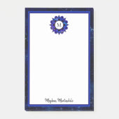 Indigo Blue Outer Space Galaxy Post-it® Notes (Voorkant)