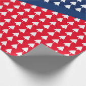 Indigo Blue Red White - kerstboompatroon Cadeaupapier (Hoek)