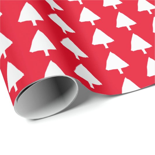 Indigo Blue Red White - kerstboompatroon Cadeaupapier (Rol Hoek)