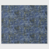 Indigo Blue Rustic Texture Cadeaupapier (Vlak)