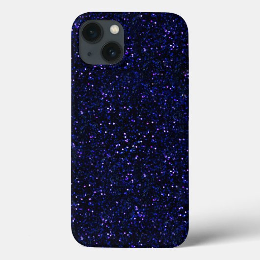 Indigo Blue Starry Midnight Glitter Case-Mate iPhone Case (Achterkant)