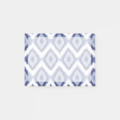 Indigo Blue Tribal Ikat Diamond White Chevron Post-it® Notes (Voorkant)