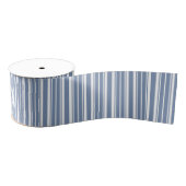 Indigo Blue White met striptekening Grosgrain Ribb Grosgrain Lint (Spoel)