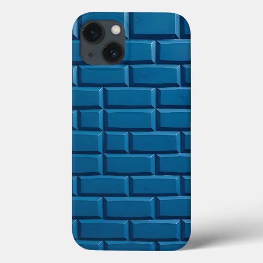 Indigo Brick Design iPhone Case Strong Look (Achterkant)