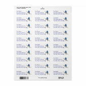 Indigo Bunting Etiket (Full Sheet)