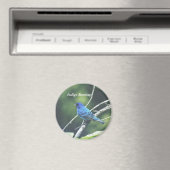 Indigo Bunting Magneet (Insitu (Vaatwasser))