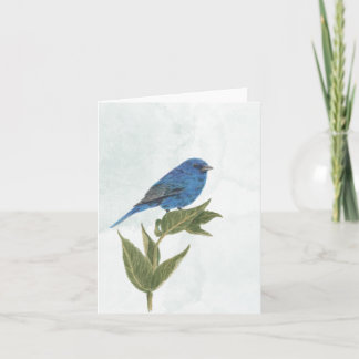 Indigo Bunting Note Kaart