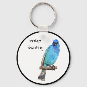 Indigo Bunting Sleutelhanger