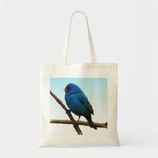 Indigo Bunting Tote Bag (Voorkant)