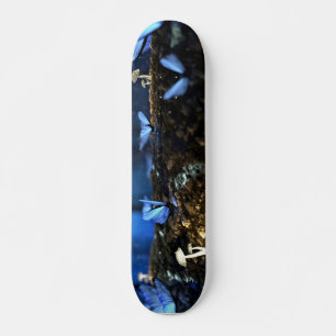 Indigo Butterfly en paddenstoelbos Skateboard