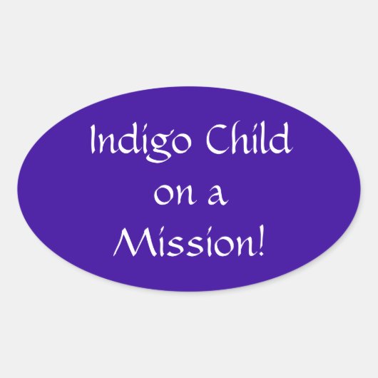 Indigo Child sur un autocollant de mission (Devant)