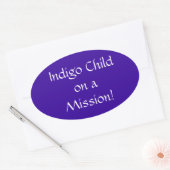 Indigo Child sur un autocollant de mission (Enveloppe)